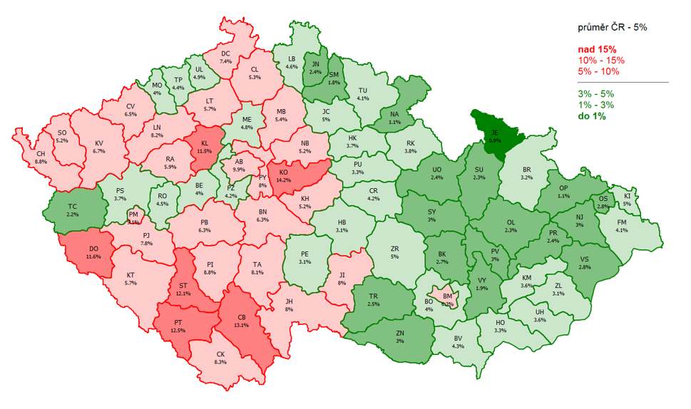 Mapa ČR