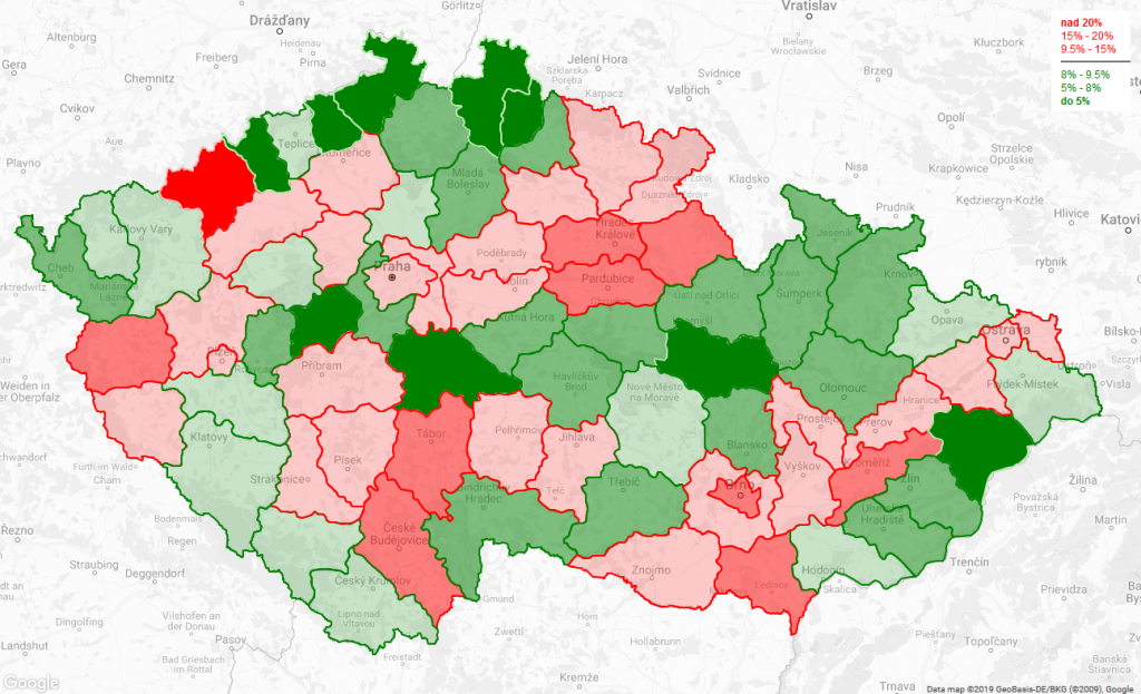 Mapa ČR