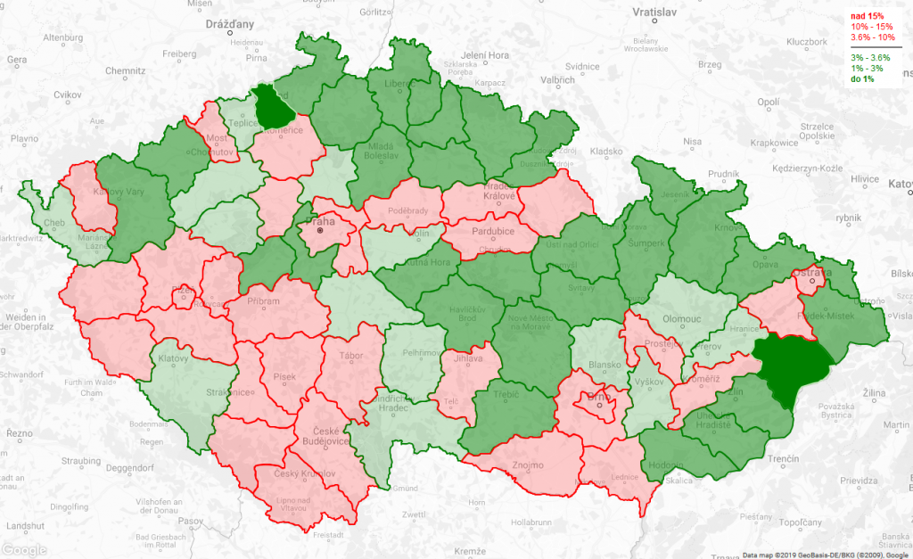 Mapa ČR
