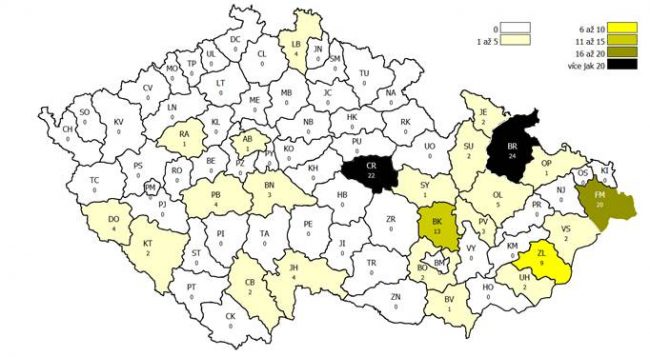 Mapa ČR