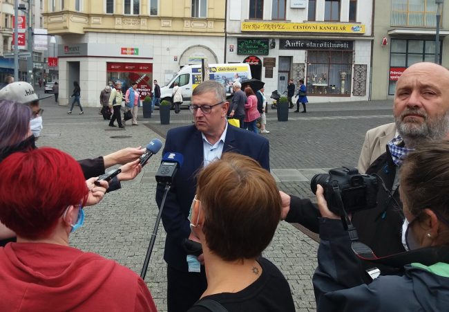 Ústřední ředitel SVS Zbyněk Semerád poskytuje rozhovor