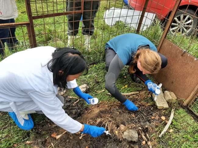 Simulační cvičení veterinárního dozoru - odběr vzorku