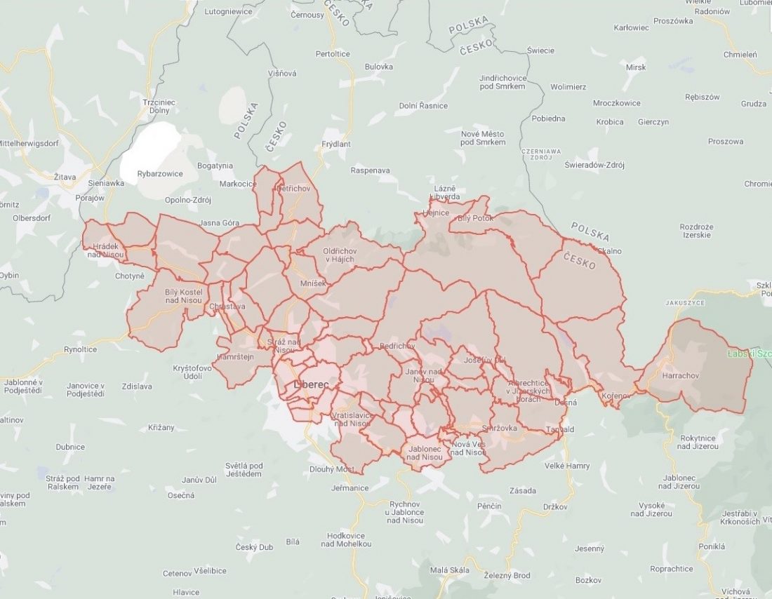 Mapa pásma I