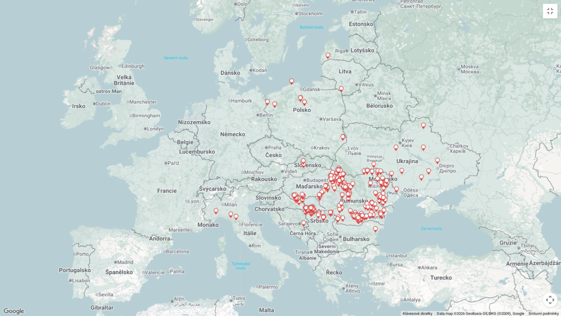 mapa č. 1 AMP u domácích prasat k 21.9.2026
