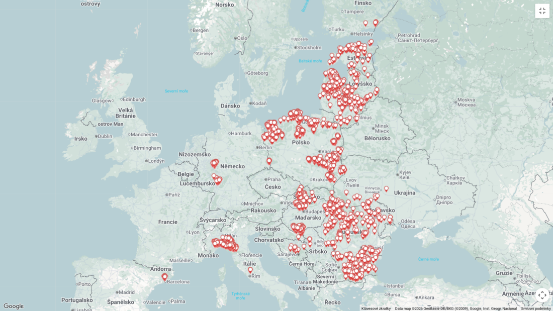 mapa č. 2 AMP u prasat divokých k 21.9.2026