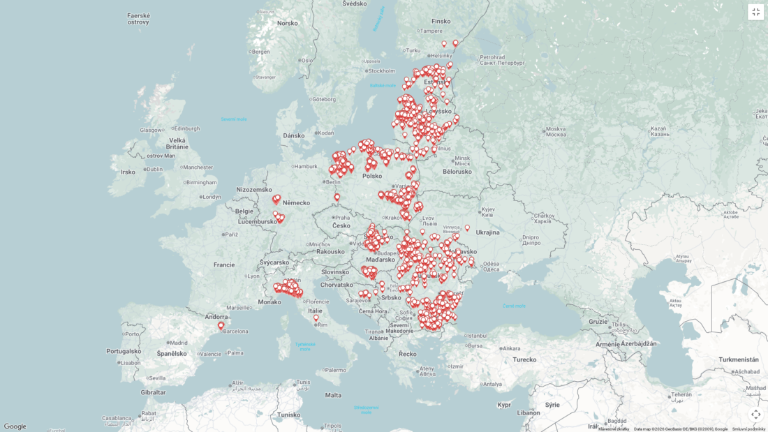 mapa č. 2 AMP u prasat divokých k 7.9.2026