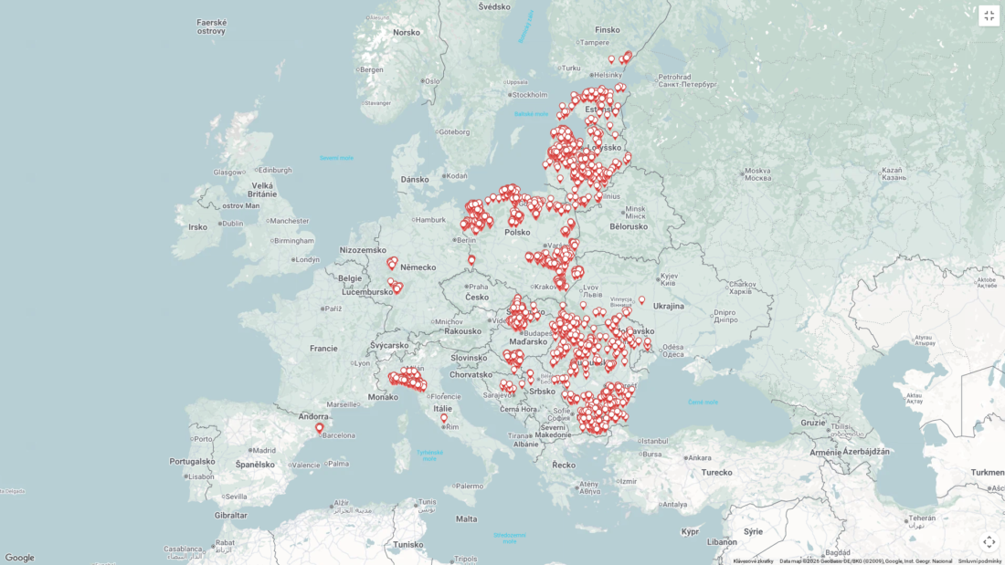 mapa č. 2 AMP u prasat divokých k 13.10.2026